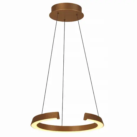 Freelight Hängelampe Cavallo Ø 50 cm Comfortlift Bronze Gold