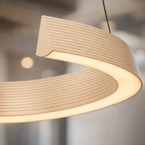 Freelight Hängelampe Cavallo Ø 50 cm Comfortlift Bronze Gold