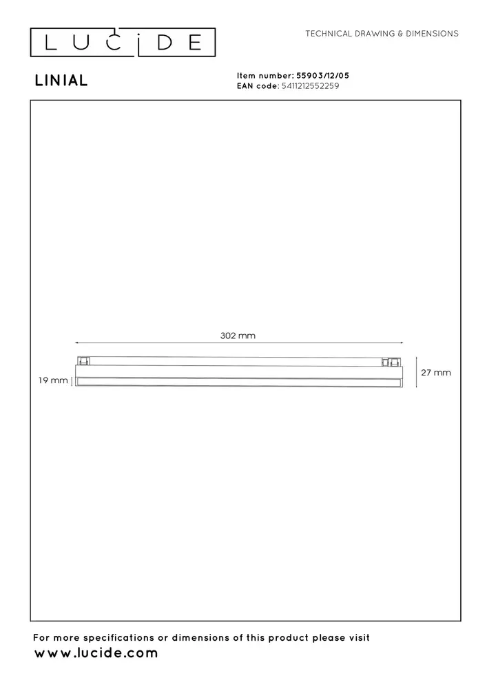 Lucide LINIAL GLYX Railspot - 1-phasiges Schienensystem/ Schienenbeleuchtung - 1xLED - Champagner