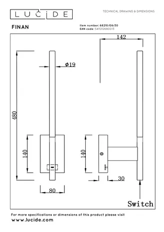 Lucide FINAN - Wandleuchte - LED - 1x6W 2700K - Mit USB-Ladestation - Schwarz Lucide FINAN - Wandleuchte - LED - 1x6W 2700K - Mit USB-Ladestation - Schwarz