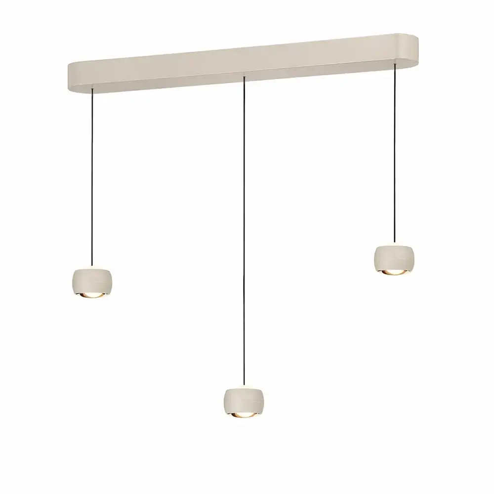 Freelight Hängelampe Cosmo 3-flammig L 90 cm Komfortlift beige Freelight Hängelampe Cosmo 3-flammig L 90 cm Komfortlift beige
