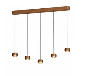 Freelight Hängelampe Cosmo 5-flammig L 120 cm Komfortlift Bronze Gold Freelight Hängelampe Cosmo 5-flammig L 120 cm Komfortlift Bronze Gold