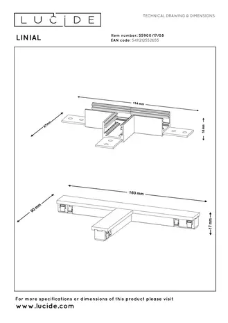 Lucide Premium LINIAL T-Verbindungsstück – 1-phasiges Schienensystem / Schienenbeleuchtung – Mattschwarz Chrom Lucide Premium LINIAL T-Verbindungsstück – 1-phasiges Schienensystem / Schienenbeleuchtung – Mattschwarz Chrom