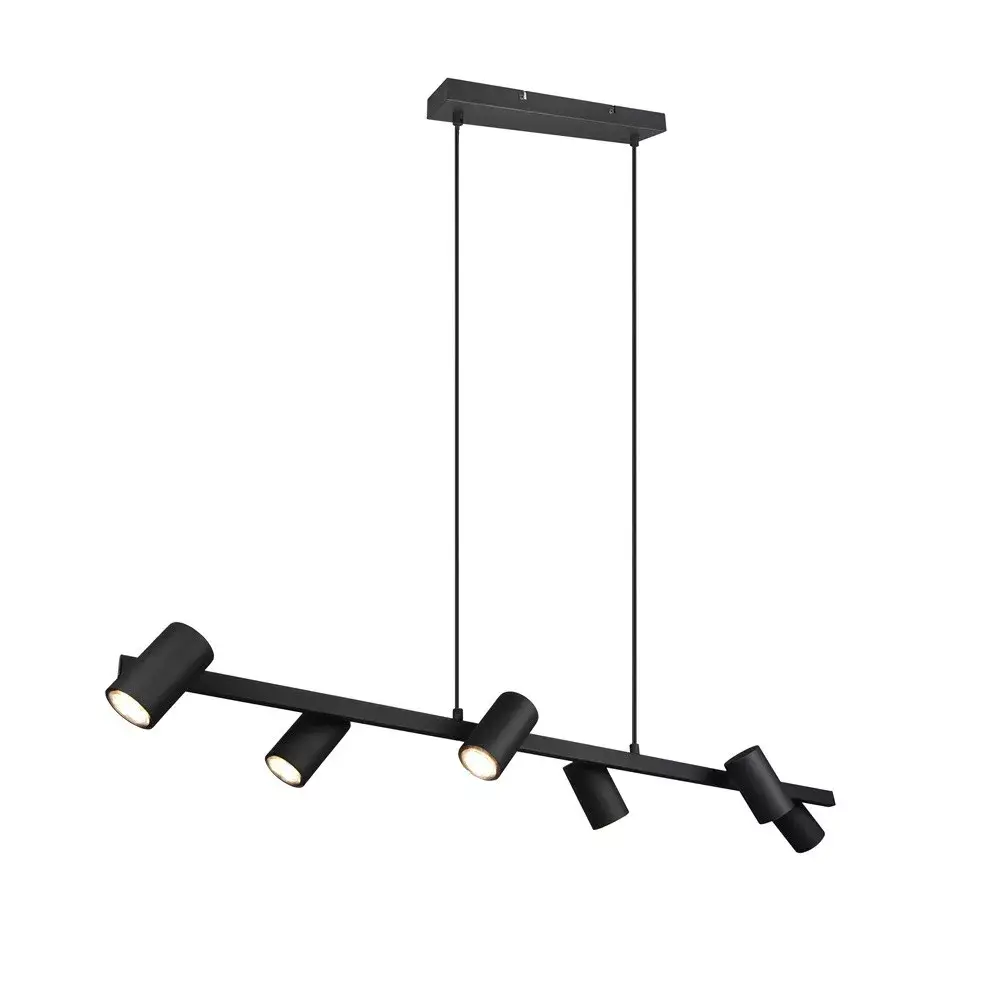 Trio Leuchten Hängelampe Marley 6-flammig L 115 cm schwarz Trio Leuchten Hängelampe Marley 6-flammig L 115 cm schwarz