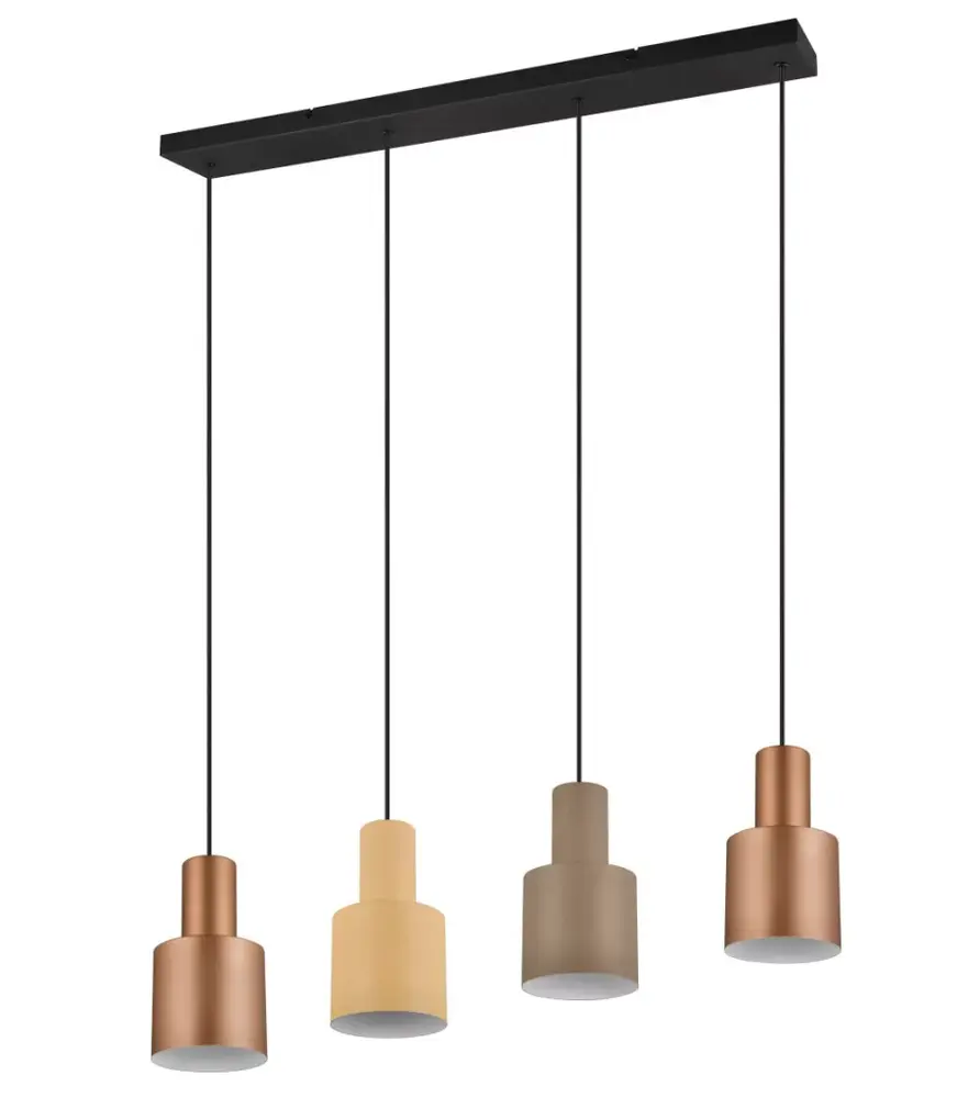 Trio Leuchten Hängelampe Agudo 4-flammig L 80 cm schwarz Trio Leuchten Hängelampe Agudo 4-flammig L 80 cm schwarz