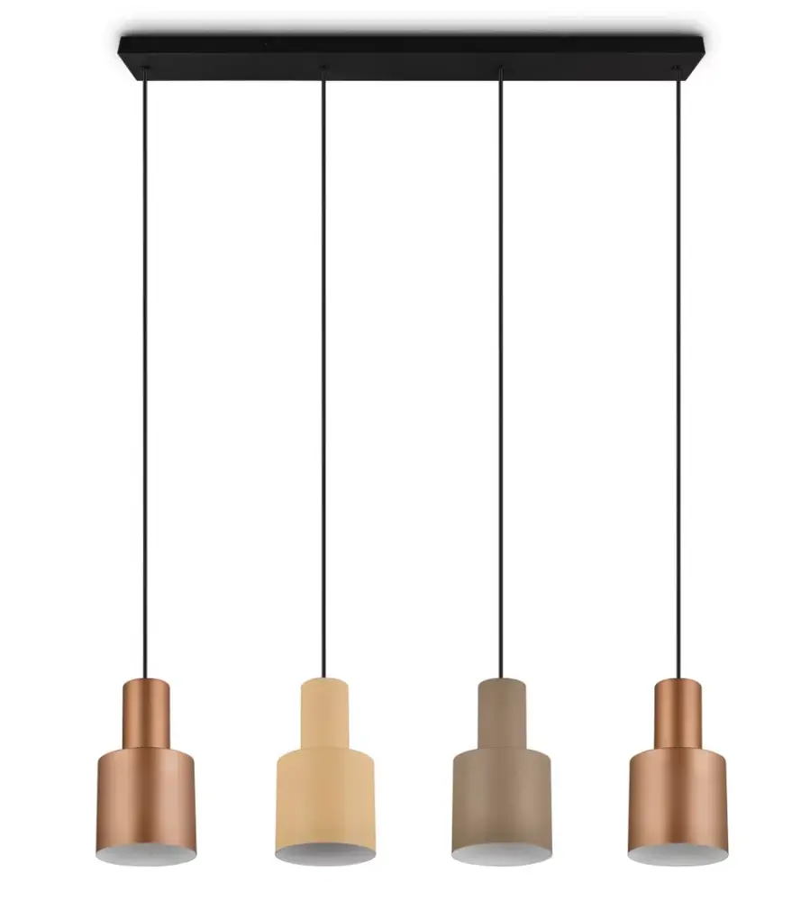 Trio Leuchten Hängelampe Agudo 4-flammig L 80 cm schwarz Trio Leuchten Hängelampe Agudo 4-flammig L 80 cm schwarz