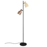 Trio Leuchten Stehleuchte Agudo 2-flammig H 16,1 cm schwarz