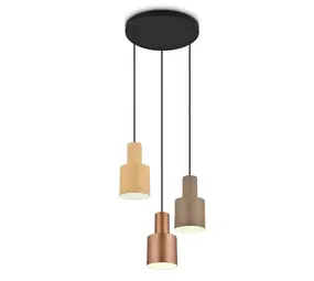 Trio Leuchten Hängelampe Agudo 3-flammig Ø 30 cm schwarz Trio Leuchten Hängelampe Agudo 3-flammig Ø 30 cm schwarz