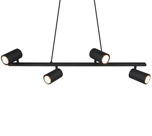 Trio Leuchten Hängelampe Marley 4-flammig L 80 cm schwarz Trio Leuchten Hängelampe Marley 4-flammig L 80 cm schwarz