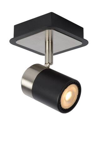 Lucide LENNERT - Deckenstrahler - LED dimmbar - GU10 - 1x5W 3000K - Schwarz