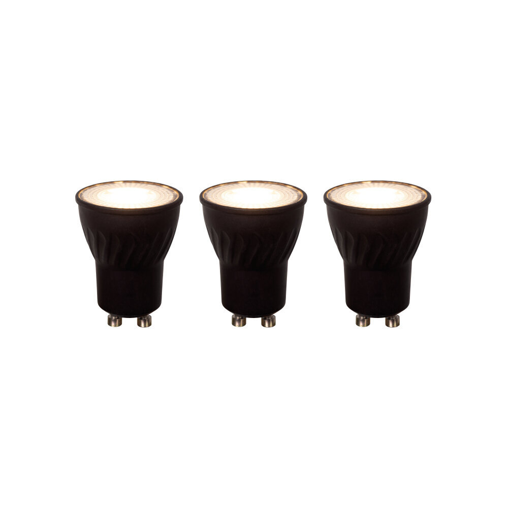 Lucide MR11 * 3 - LED Birne - Ø 3,5 cm - LED Dimb. - GU10 - 3x3,8W 2700K - Schwarz - 3er Set Lucide MR11 * 3 - LED Birne - Ø 3,5 cm - LED Dimb. - GU10 - 3x3,8W 2700K - Schwarz - 3er Set