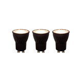 Lucide MR11 * 3 - LED Birne - Ø 3,5 cm - LED Dimb. - GU10 - 3x3,8W 2700K - Schwarz - 3er Set