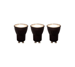 Lucide MR11 * 3 - LED Birne - Ø 3,5 cm - LED Dimb. - GU10 - 3x3,8W 2700K - Schwarz - 3er Set Lucide MR11 * 3 - LED Birne - Ø 3,5 cm - LED Dimb. - GU10 - 3x3,8W 2700K - Schwarz - 3er Set