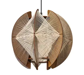 Expo Trading Hängelampe Jessica Ø 50 cm braun beige