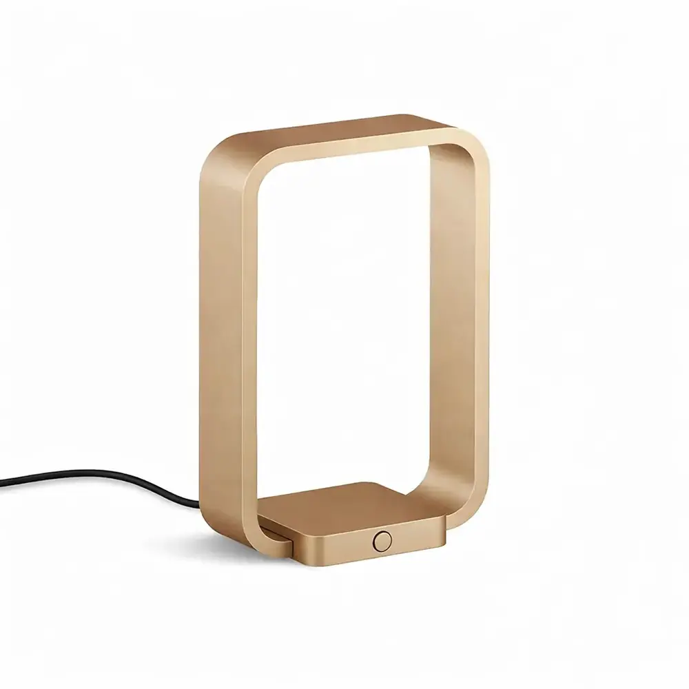 Artdelight Tafellamp Modesto H 20 cm champagne