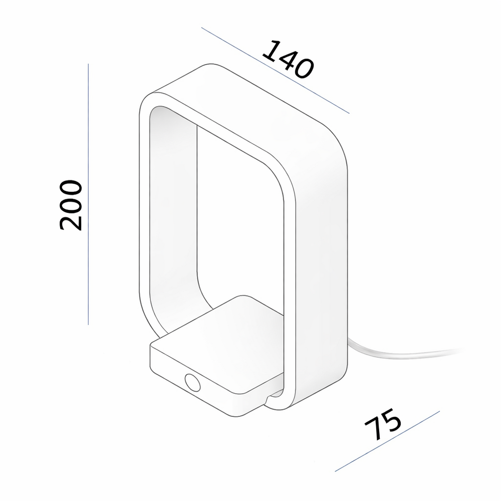 Artdelight Tischleuchte Modesto H 20 cm champagnerfarben