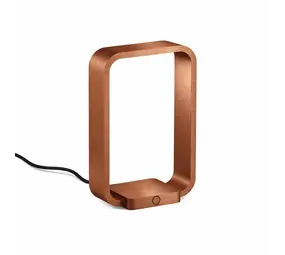 Artdelight Tafellamp Modesto H 20 cm koper brons