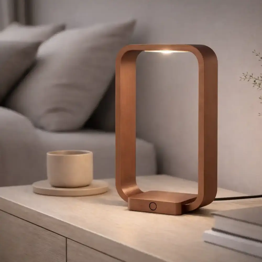 Artdelight Tischleuchte Modesto H 20 cm Kupferbronze Artdelight Tischleuchte Modesto H 20 cm Kupferbronze