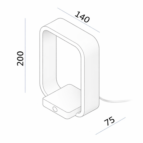 Artdelight Tafellamp Modesto H 20 cm koper brons