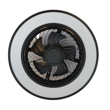 Freelight Deckenventilator Fiato Ø 50 cm schwarz