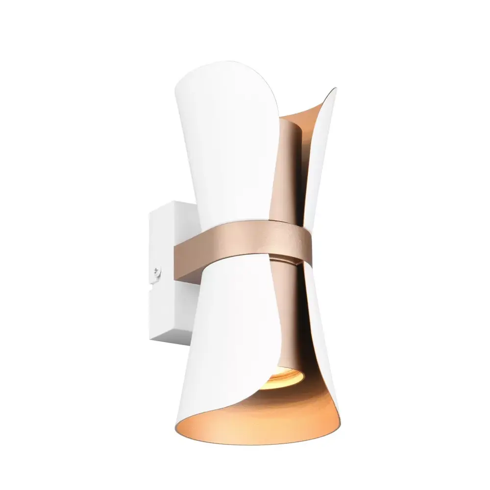 Trio Leuchten Wandleuchte Coat H 21 cm, weiß