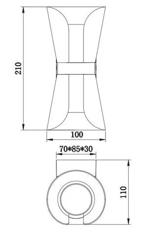 Trio Leuchten Wandleuchte Coat H 21 cm, weiß