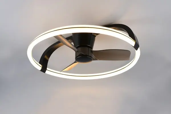 Trio Leuchten Deckenventilator Stockholm Ø 74 cm, schwarz