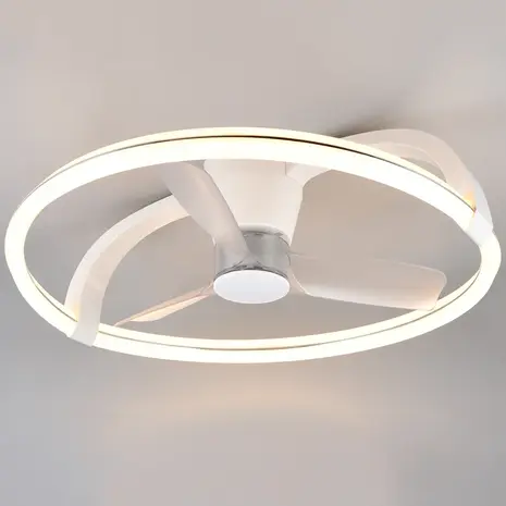 Trio Leuchten Plafondventilator Stockholm Ø 74 cm wit