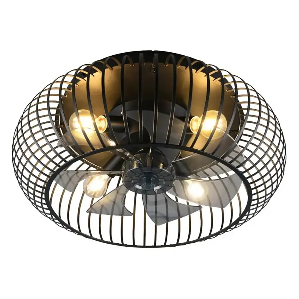 Trio Leuchten Deckenventilator Johanna Ø 61 cm, schwarz