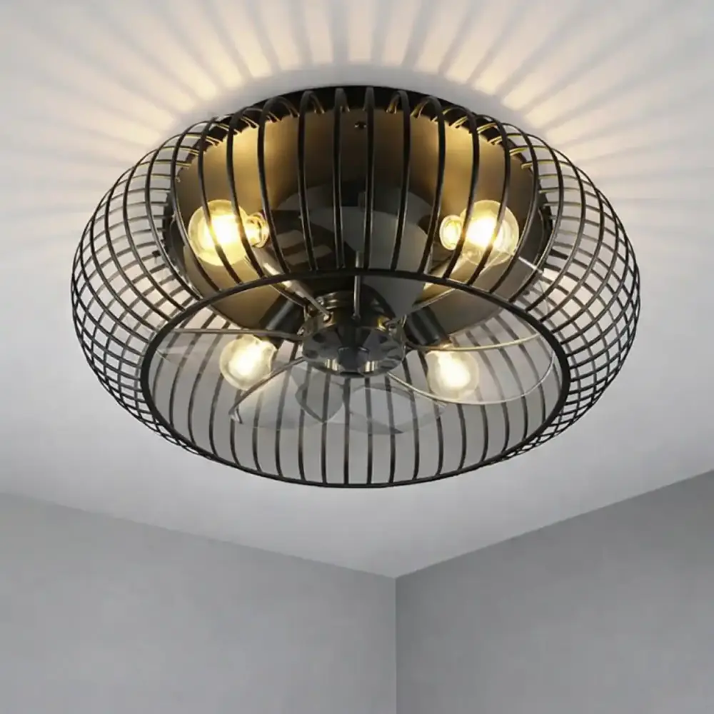 Trio Leuchten Deckenventilator Johanna Ø 61 cm, schwarz