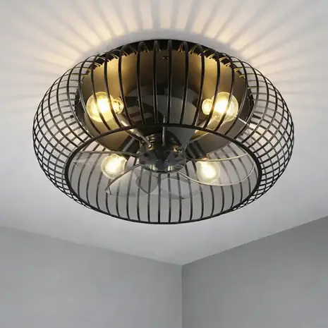 Trio Leuchten Deckenventilator Johanna Ø 61 cm, schwarz