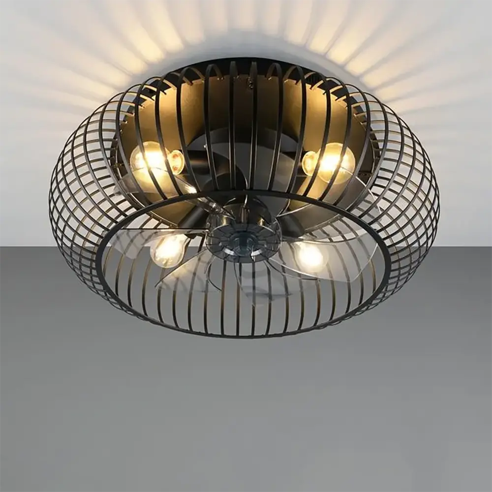 Trio Leuchten Deckenventilator Johanna Ø 61 cm, schwarz