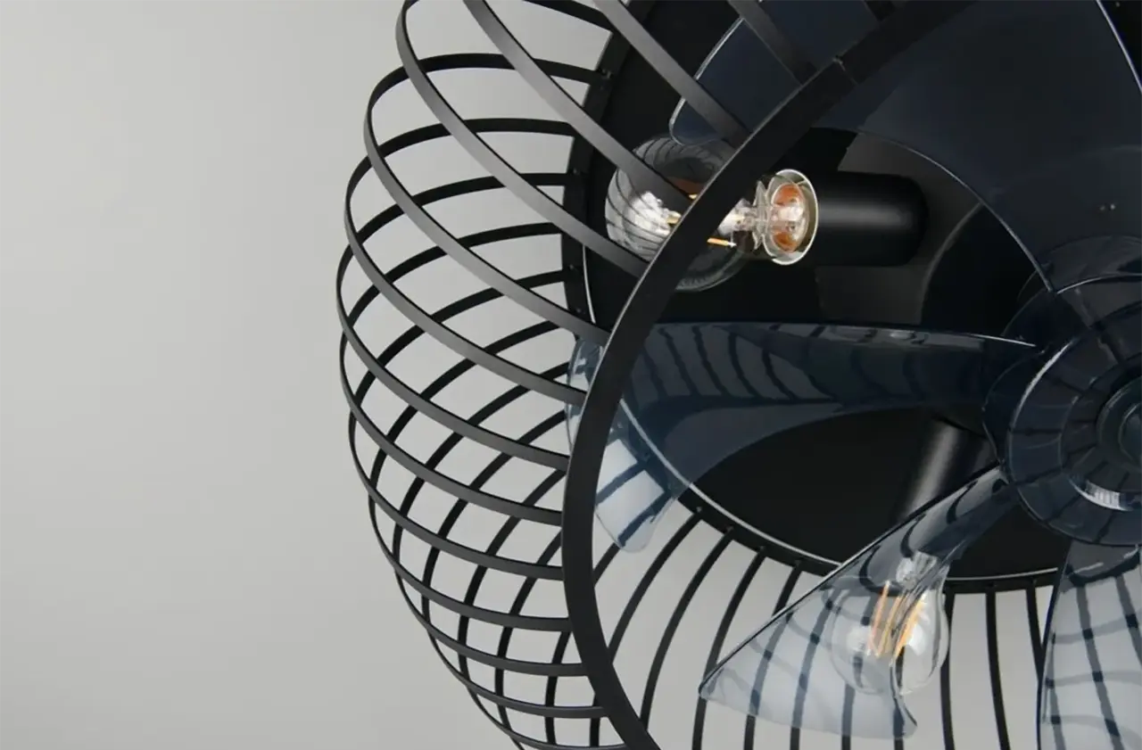 Trio Leuchten Deckenventilator Johanna Ø 61 cm, schwarz