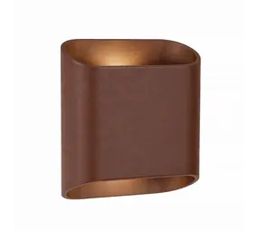 Ylumen ATILA – Wandleuchte für den Innen- und Außenbereich – LED, dimmbar – 2x5W 2700K – IP65 – Kakao