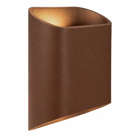 Ylumen ATILA – Wandleuchte für den Innen- und Außenbereich – LED dimmbar – 2x5W 2700K – IP65 – Kakao