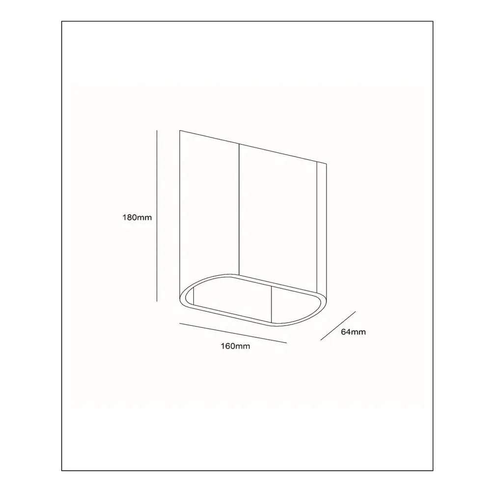 Ylumen ATILA – Wandleuchte für den Innen- und Außenbereich – LED dimmbar – 2x5W 2700K – IP65 – Kakao
