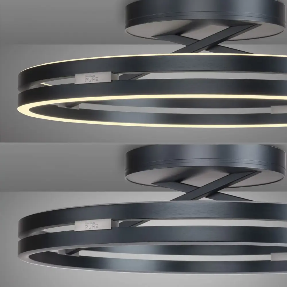 Neuhaus PURE Deckenleuchte Loop Ø 60 cm dunkelgrau