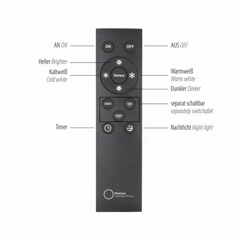 Neuhaus PURE Deckenleuchte Loop Ø 60 cm, champagnerfarben