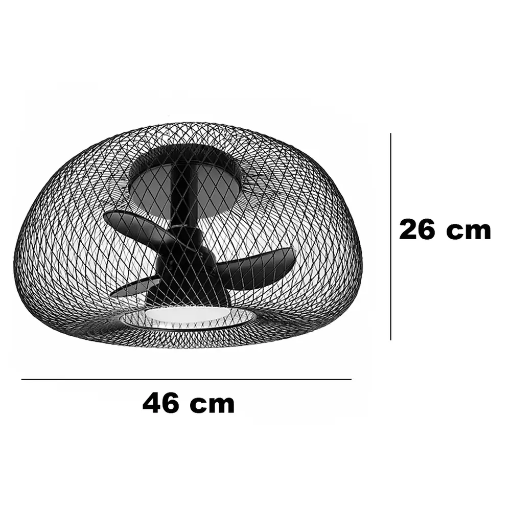 Ylumen Deckenventilator Inno Ø 46 cm, schwarz Ylumen Deckenventilator Inno Ø 46 cm, schwarz