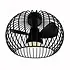 Deckenventilator Wire Ø 40 cm, schwarz