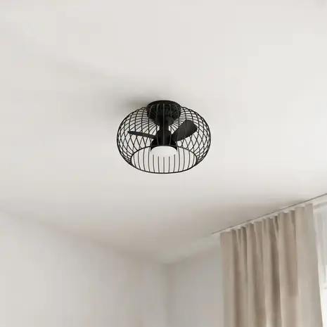 Ylumen Deckenventilator Wire Ø 40 cm schwarz Ylumen Deckenventilator Wire Ø 40 cm schwarz