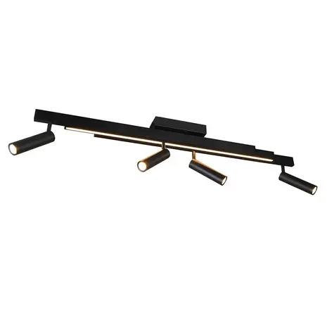 Trio Leuchten Hängelampe Zeno 4-flammig L 85 cm schwarz Trio Leuchten Hängelampe Zeno 4-flammig L 85 cm schwarz