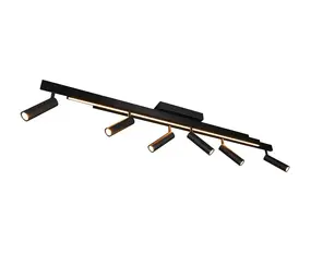 Trio Leuchten Hängelampe Zeno 6-flammig L 112,5 cm schwarz