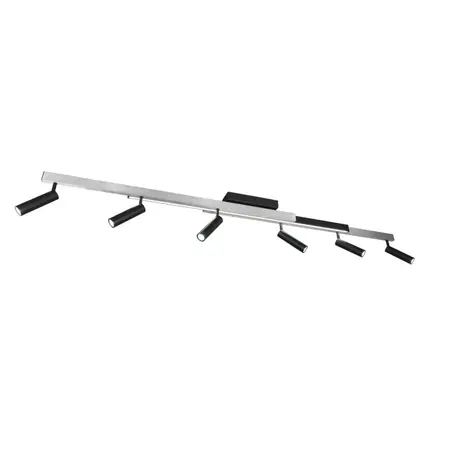 Trio Leuchten Hängelampe Zeno 6-flammig L 112,5 cm grau Trio Leuchten Hängelampe Zeno 6-flammig L 112,5 cm grau