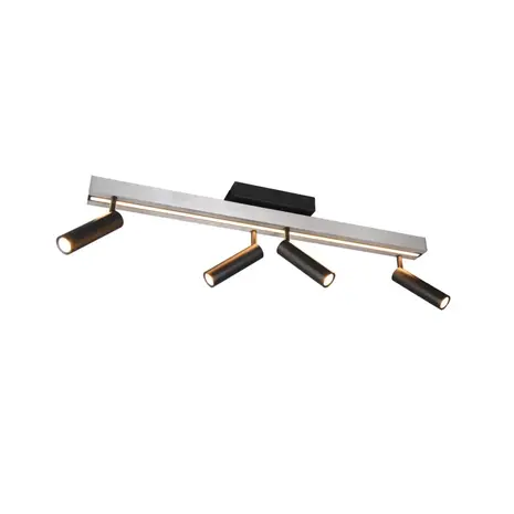 Trio Leuchten Hängelampe Zeno 4-flammig L 85 cm grau Trio Leuchten Hängelampe Zeno 4-flammig L 85 cm grau