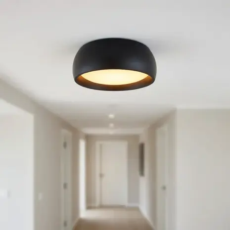 Artdelight Deckenleuchte Montana Ø 15 cm schwarz