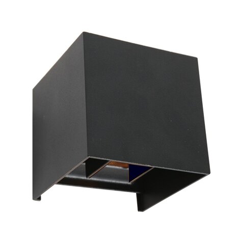 Steinhauer Außenleuchte Boxx inkl. LED 2-Licht Tag-Nacht-Sensor schwarz