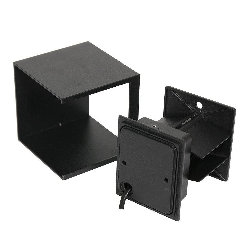 Steinhauer Außenleuchte Boxx inkl. LED 2-Licht Tag-Nacht-Sensor schwarz