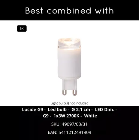 Lucide KEONI - Deckenstrahler - 6xG9 - Taupe | Essential