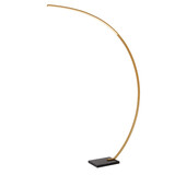 Lucide CURVE – Bogenlampe – LED, dimmbar – 1x15 W, 2700 K – Mattgold / Messing